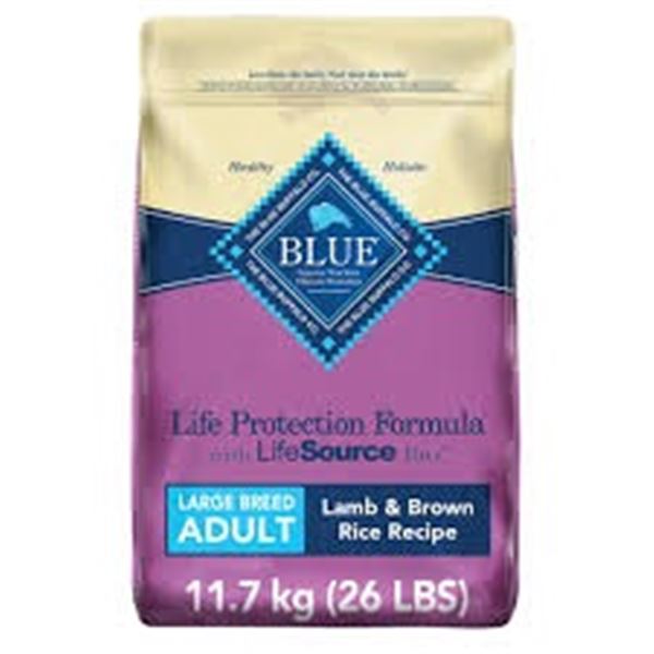 NEW 11.7KG BLUE BUFFALO LAMB AND BROWN RICE DOG