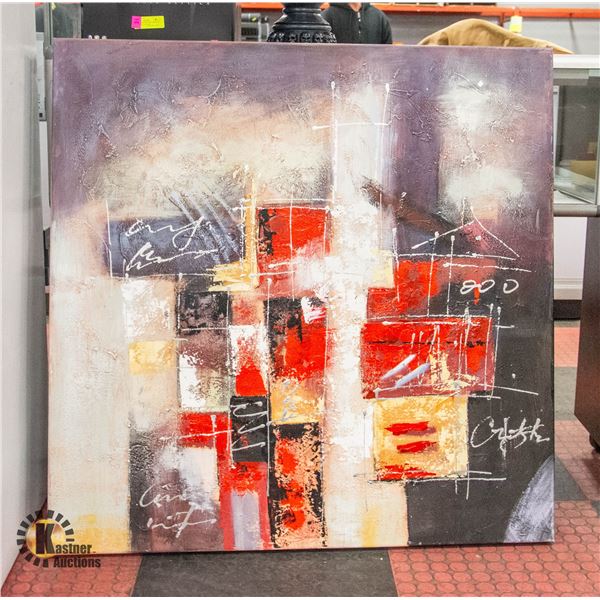 TEXTURED CANVAS ART 40" X 40"