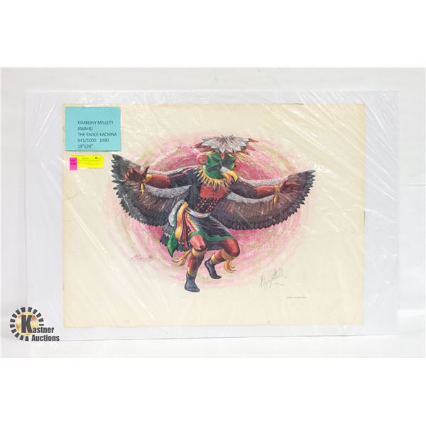 INDIGINEOUS ARTWORK BY KIMBERLY MILLETT 18" X 24"