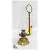 Image 1 : VINTAGE SOLID BRASS CANDLE HOLDER WITH