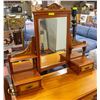 Image 2 : ANTIQUE WOODEN VANITY WITH DE-TACHABLE