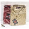Image 1 : NEW MEN'S SHIRTS 1BURGANDY 1TAN SIZE 5XL