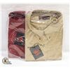 Image 1 : NEW MEN'S SHIRTS 1BURGANDY 1TAN SIZE 5XL