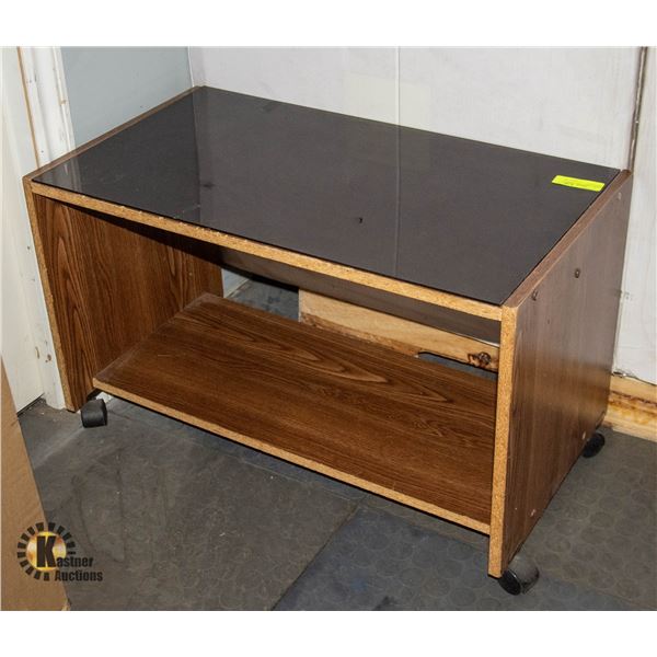 ROLLING 2-SHELF MULTI-PURPOSE STAND WITH 4