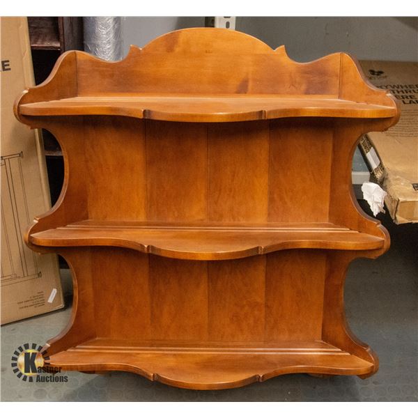 SMALL VILAS MAPLE WALL CURIO SHELF-ESTATE