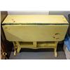 Image 1 : ANTIQUE WOOD PAINTED DROP LEAF TABLE