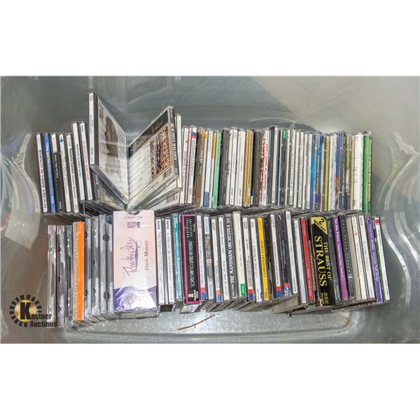 TOTE OF CLASSICAL AND CHILDRENS DVDS