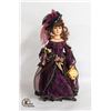 Image 1 : PORCELAIN COLLECTABLE DOLL ON STAND WITH