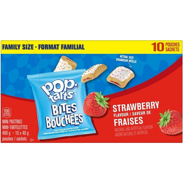 NEW 10 PACK OF POP TARTS STRAWBERRY BITES MINI
