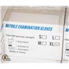 Image 1 : NEW CASE OF NITRILE EXAMINATION GLOVES SIZE XL