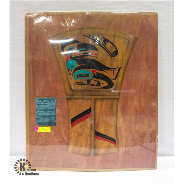 SILK SCREEN INDIGINEOUS ARTWORK BY DANNY DENNIS