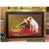 Image 1 : "HIS MASTER'S VOICE" VICTOR WALL HANGING 33" X 45"
