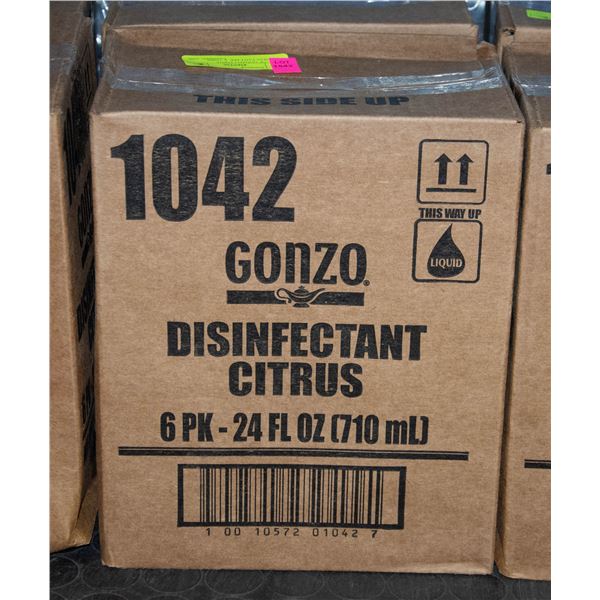 CASE OF GONZO CITRUS DISINFECTANT 6PK X 710ML