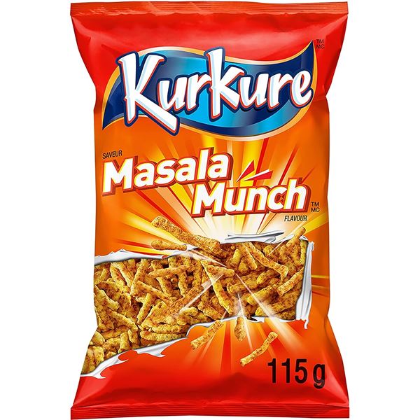 NEW BOX WITH 30 BAGS OF KURKURE MASALA MUNCH