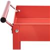 Image 3 : NEW AMAZON BASICS 3-SHELF STEEL UTILITY CART