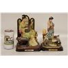 Image 1 : TWO ASIAN LADIES FIGURINES