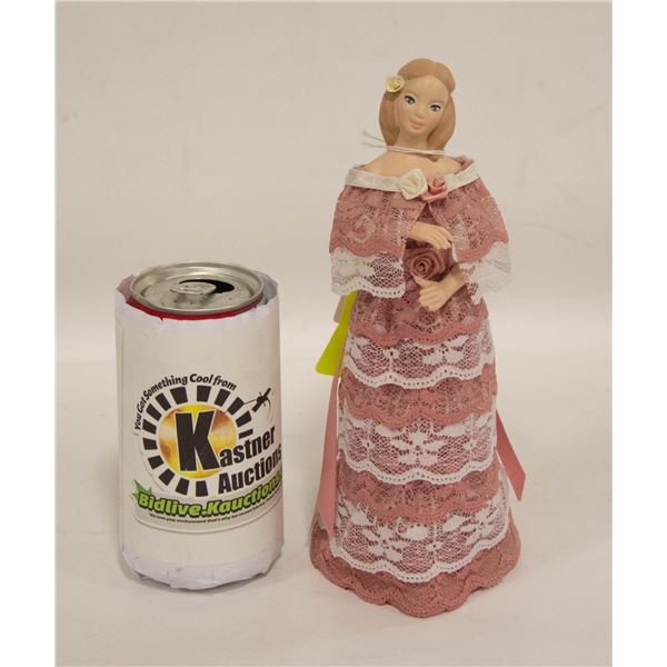 HANDMADE LADY FIGURINE 8 INCHES TALL