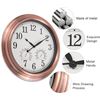 Image 2 : NEW VIGORWISE 16" OUTDOOR WALL CLOCK RED BRONZE