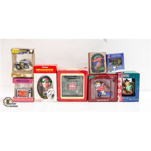 NEW 6 XMAS COLLECTIBLE TREE ORNAMENTS