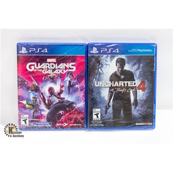SEALED 2 PS4 GAMES MARVEL GUARDIANS
