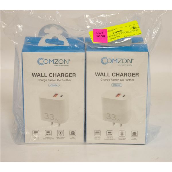 4 NEW COMZON FAST CHARGING WALL CHARGERS
