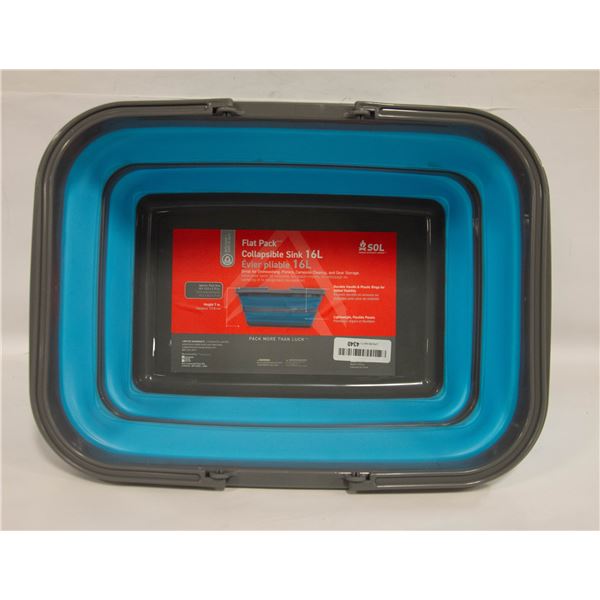 SOL FLAT PACK COLLAPSIBLE SINK 16L