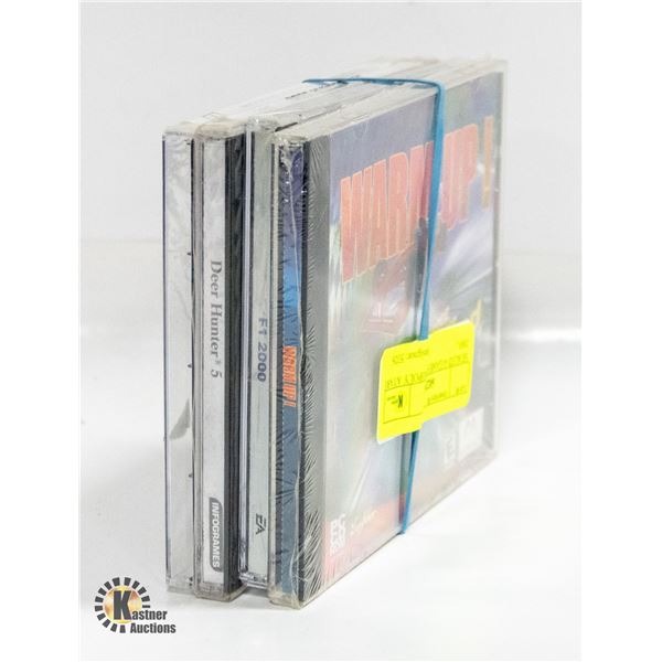 SEALED 4 GAMES MONOPOLY ATARI 2001,