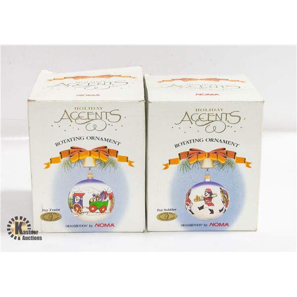 VINTAGE 1989 NOMA SET OF 2 HOLIDAY ACCENTS