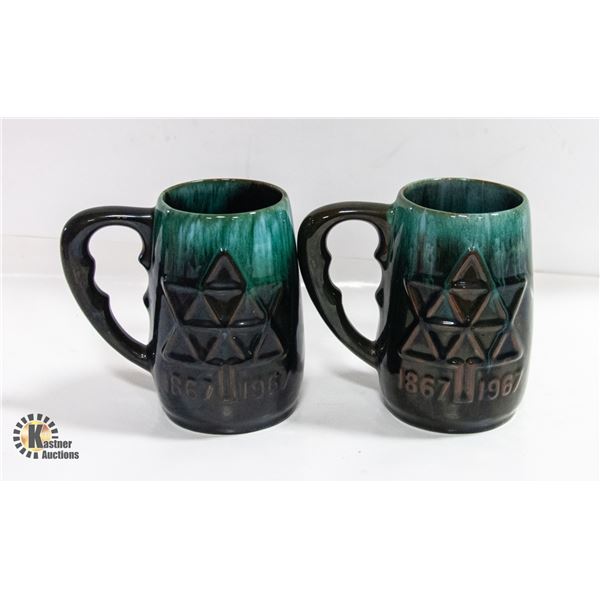 VINTAGE 2 BLUE MOUNTAIN POTTERY