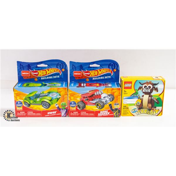 NEW 2 MEGA HOTWHEELS BUILDING SETS