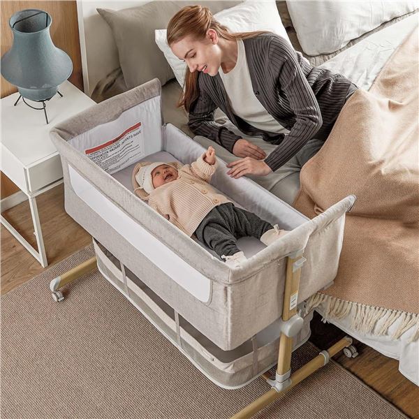 BRAND NEW BESREY BEDSIDE CRIB SAFE NIGHTS &