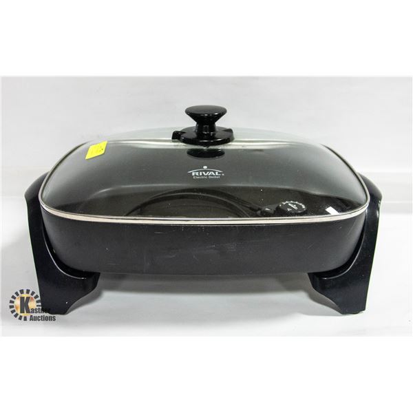 RIVAL ELECTRIC SKILLET WITH CORD AND LID