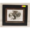 Image 1 : FRAMED CANADIAN MOOSE APPROX 12 INCHES X