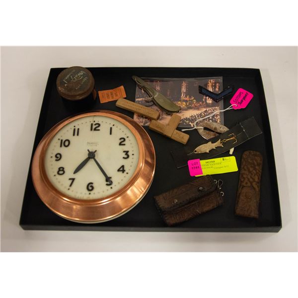 ANTIQUE ITEMS TOGETHER INCLUDES SCISSOR-