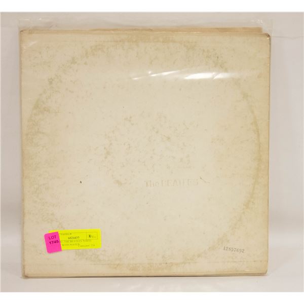 RECORD - THE BEATLES 'WHITE ALBUM' WITH POSTER.