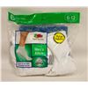 Image 1 : ANKLE SOCKS WHITE 6-12 SIZE 6-PACK FRUIT OF