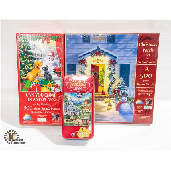 SEALED 3 PUZZLES WORLD'S SMALLEST