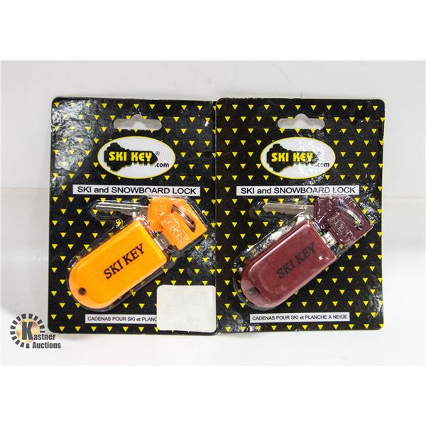 SEALED 2 SKI KEY SKI & SNOWBOARD LOCKS