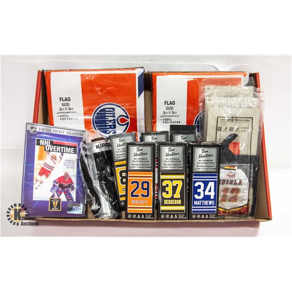 NEW HOCKEY ITEMS TIM HORTON STICKS, 3 MCDONALDS