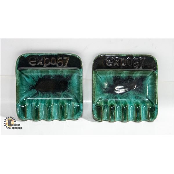 VINTAGE 2 BLUE MOUNTAIN POTTERY