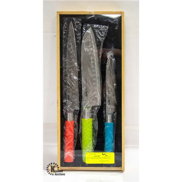 3-PIECE THINK KITCHEN STAINLESS STEEL