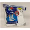 Image 1 : WHITE CREW SOCKS 6-12 SIZE 6-PACK FRUIT OF