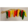 Image 1 : CERAMIC PEPPERS DECOR, HANDMADE & HAND PAINTED