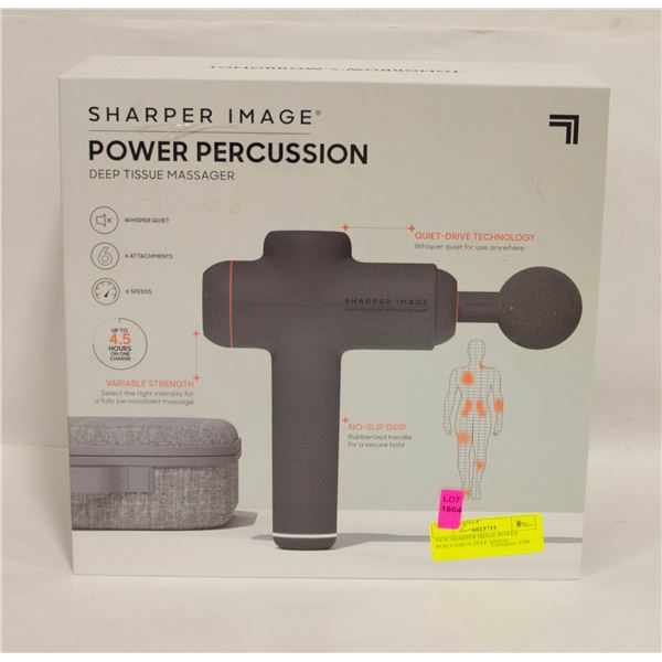 NEW SHARPER IMAGE POWER PERCUSSION DEEP TISSUE