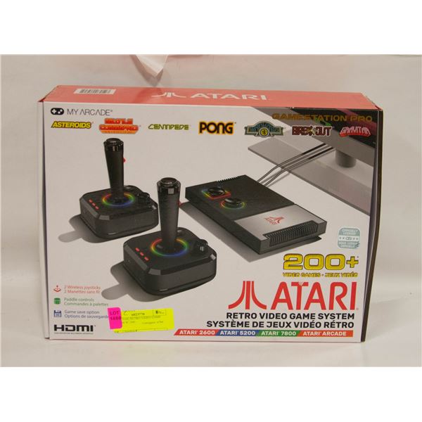 NEW ATARI RETRO VIDEO GAME SYSTEM W/ 200+
