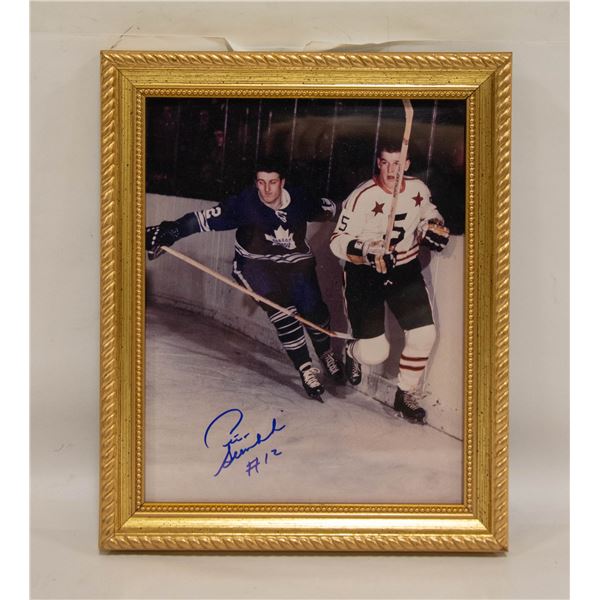 FRAMED PICTURE - AUTOGRAPHED PETE STEMKOWSKI