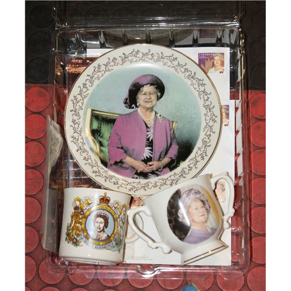 FLAT OF QUEEN ELIZABETH COLLECTIBLES