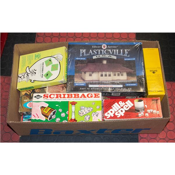 GAMES - BOX OF OLD GAMES