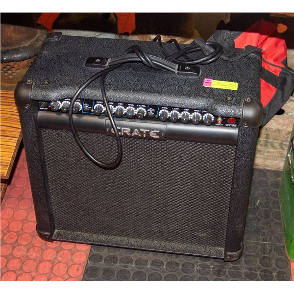 CRATE BRAND AMPLIFIER COMES W/BAG OF
