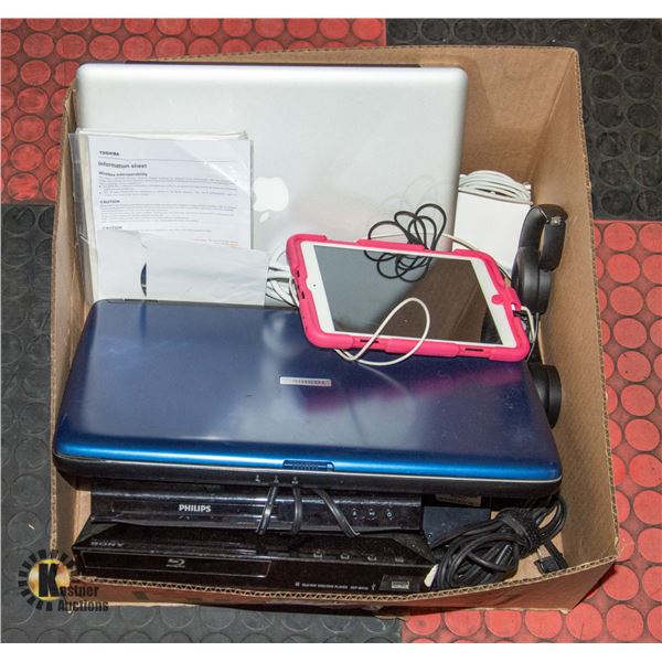 BOX OF ESTATE ELECTRONICS INCLUDING APPLE
